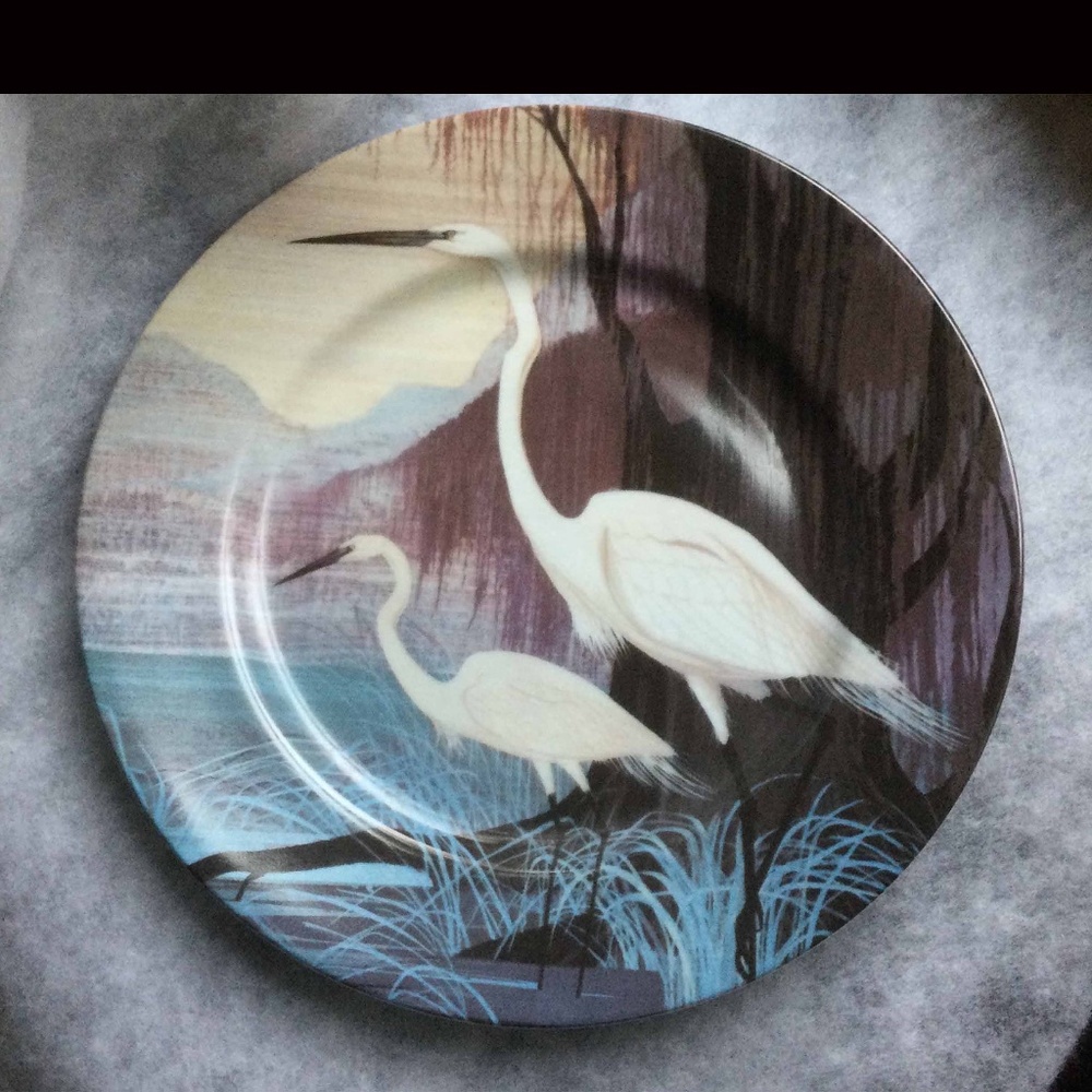 Egret Plate Marriott's Marco Island Resort Michael Leson 10.75"